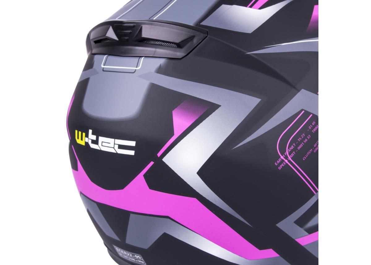 Moottoripyöräkypärä W-TEC FS-805V Future Magenta kuvasuurennos