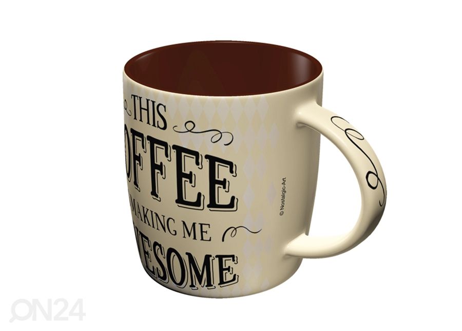 Muki THIS COFFEE IS MAKING ME AWASOME kuvasuurennos