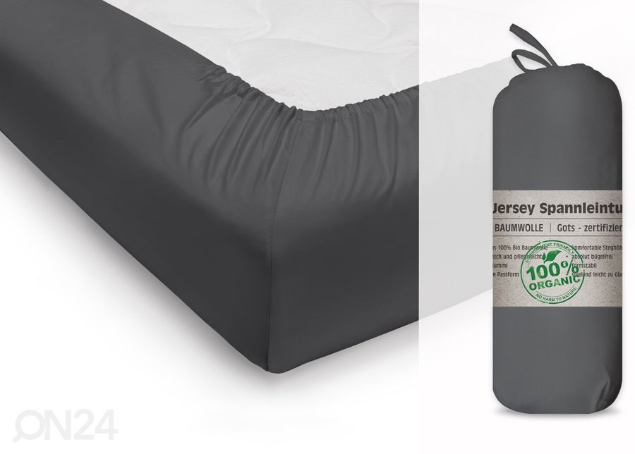 Muotoonommeltu lakana 180-200x200 cm 100% Organic kuvasuurennos