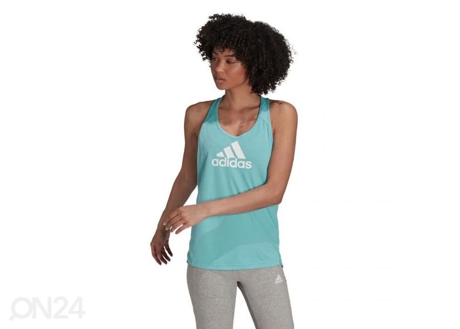 Naisten hihaton treenipaita Adidas Aeroready Designed 2 Move kuvasuurennos