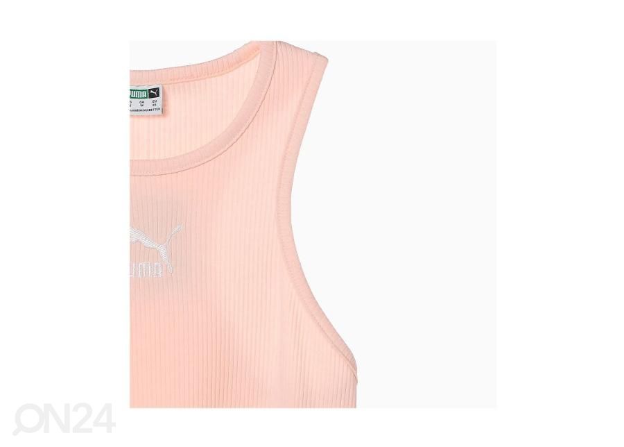 Naisten hihaton treenipaita Puma Classics Rib Racerback kuvasuurennos
