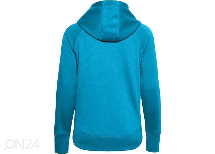 Naisten huppari Under Armour Rival Fleece Metallic Hoodie W 1356323 417 kuvasuurennos