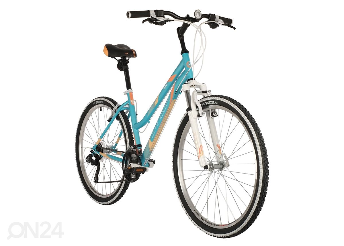 Naisten maastopyörä Stinger Latina Microshift 26", sininen kuvasuurennos