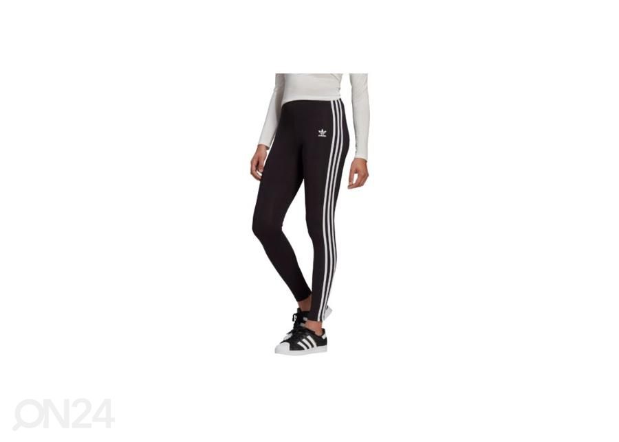 Naisten pitkät treenileggingsit Adidas Adicolor Classics 3-Stripes Tights kuvasuurennos