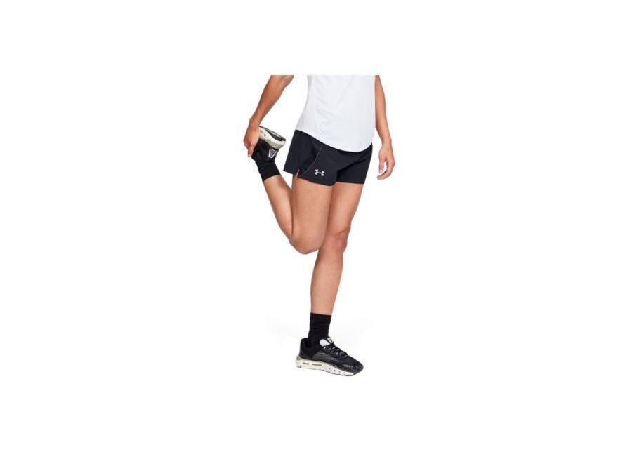 Naisten shortsit Under Armour W Qualifier Speedpocket Short W 1342856-001 kuvasuurennos