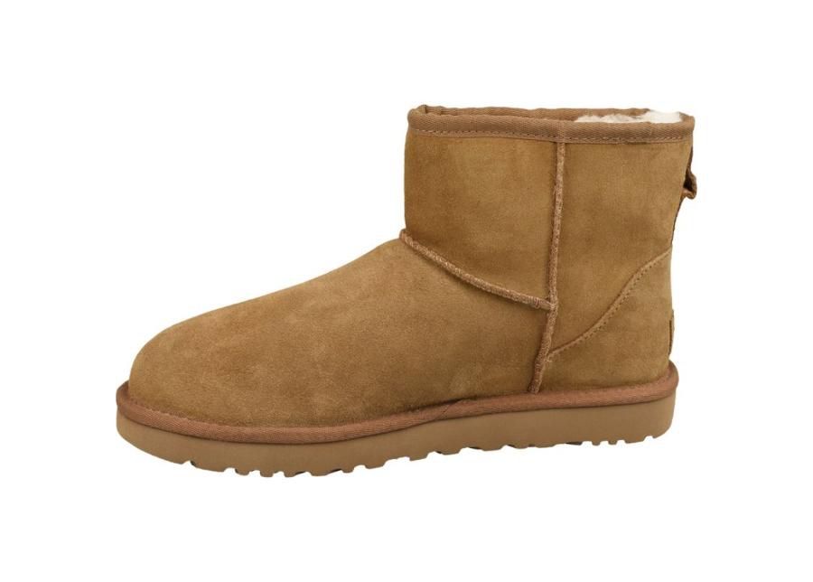 Naisten talvisaappaat UGG Classic Mini UGG Rubber Logo W kuvasuurennos
