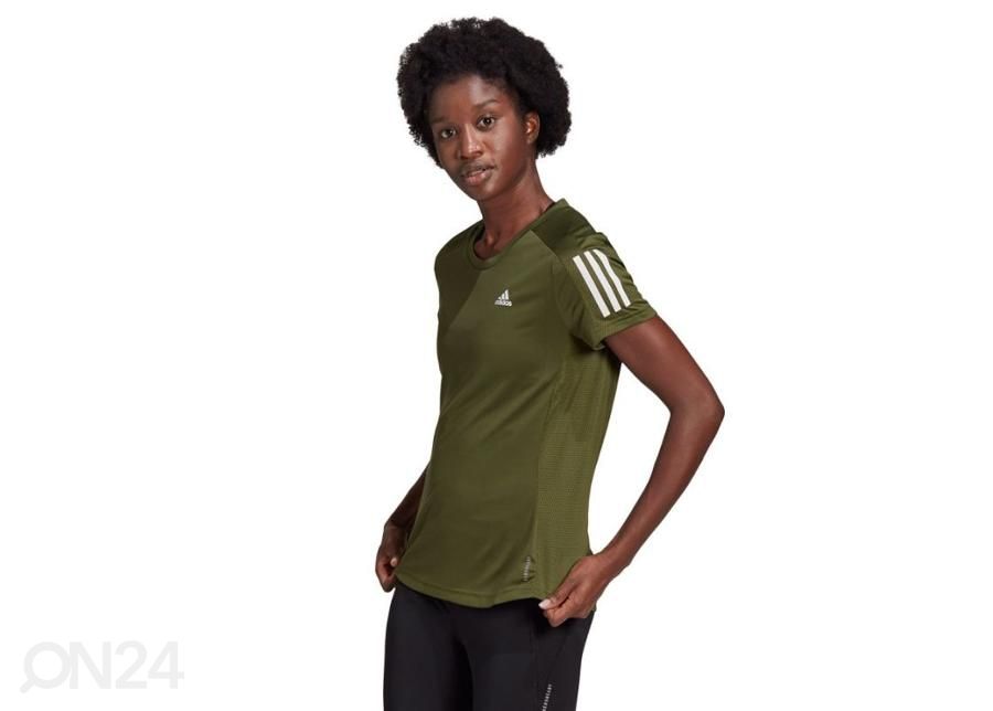 Naisten treenipaita Adidas Own The Run Tee kuvasuurennos