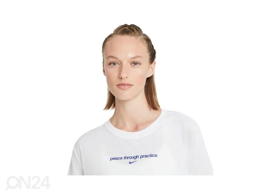 Naisten treenipaita Nike Yoga Cropped Graphic kuvasuurennos
