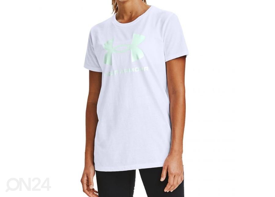Naisten treenipaita Under Armour Live Sportstyle Graphic Ssc W 1356305 100 kuvasuurennos
