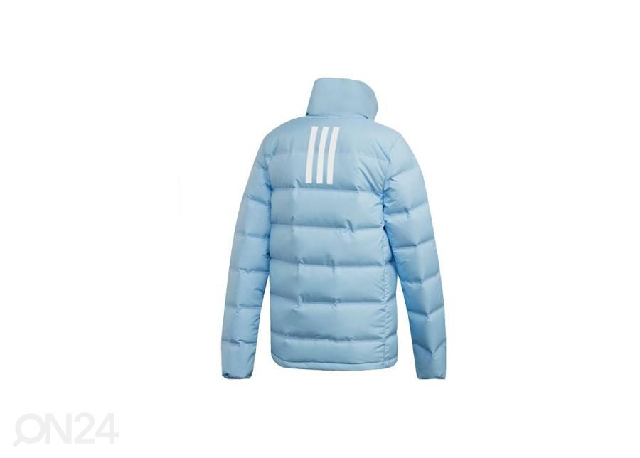 Naisten untuvatakki Adidas W Helionic 3 Stripes Jacket W DZ1503 kuvasuurennos