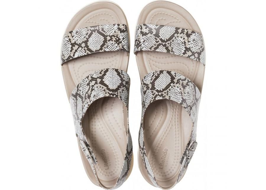 Naisten varvassandaalit Crocs Brooklyn Low Wedge W multi stucco 206453 93T kuvasuurennos