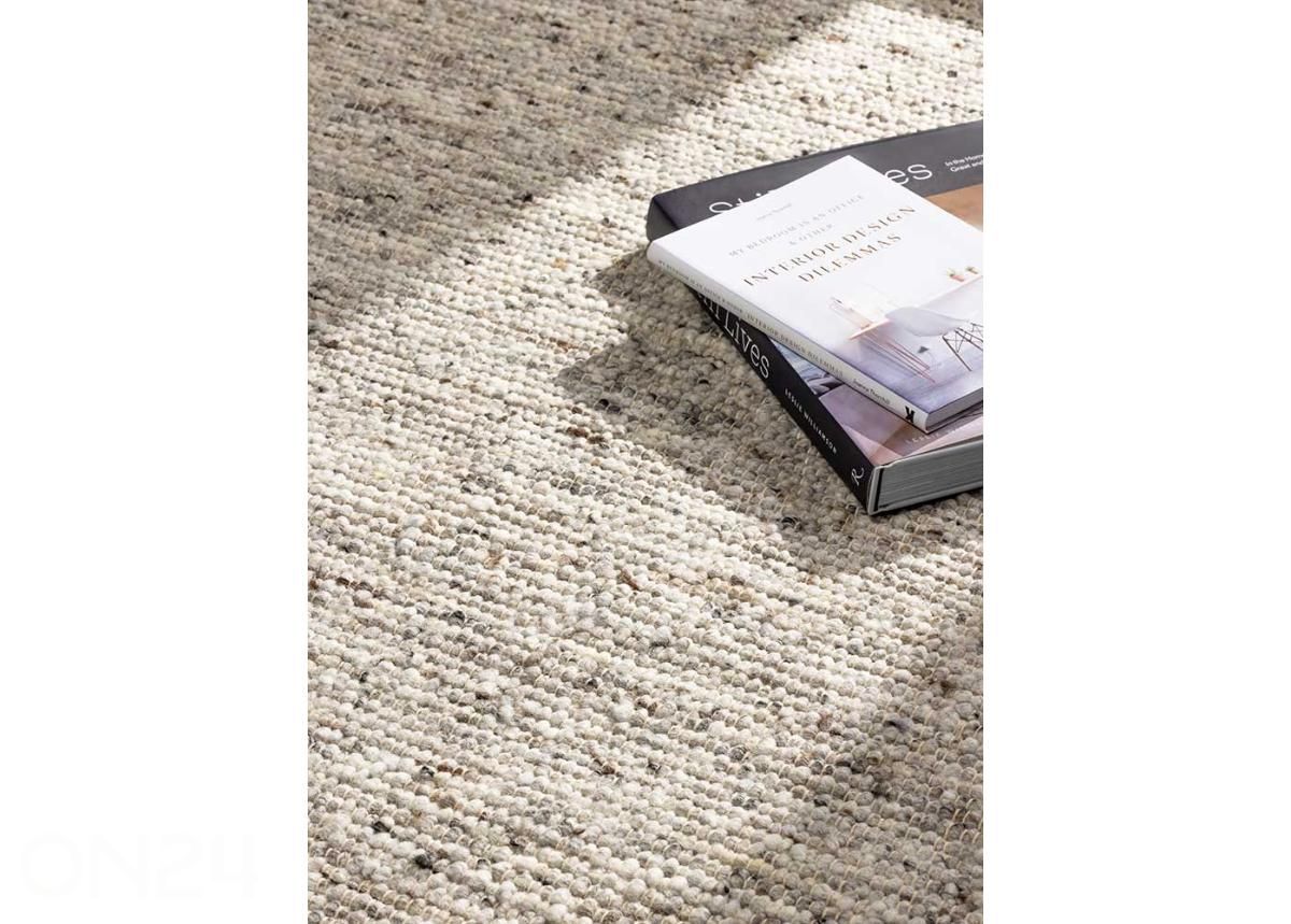 Narma käsinkudottu villamatto Hygge beige 160x230 cm kuvasuurennos