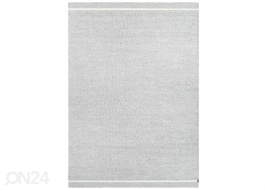 Narma käsinkudottu villamatto Nummela harmaa 140x200 cm kuvasuurennos