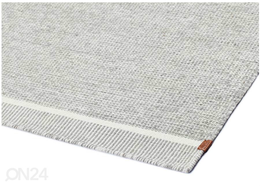 Narma käsinkudottu villamatto Nummela harmaa 140x200 cm kuvasuurennos