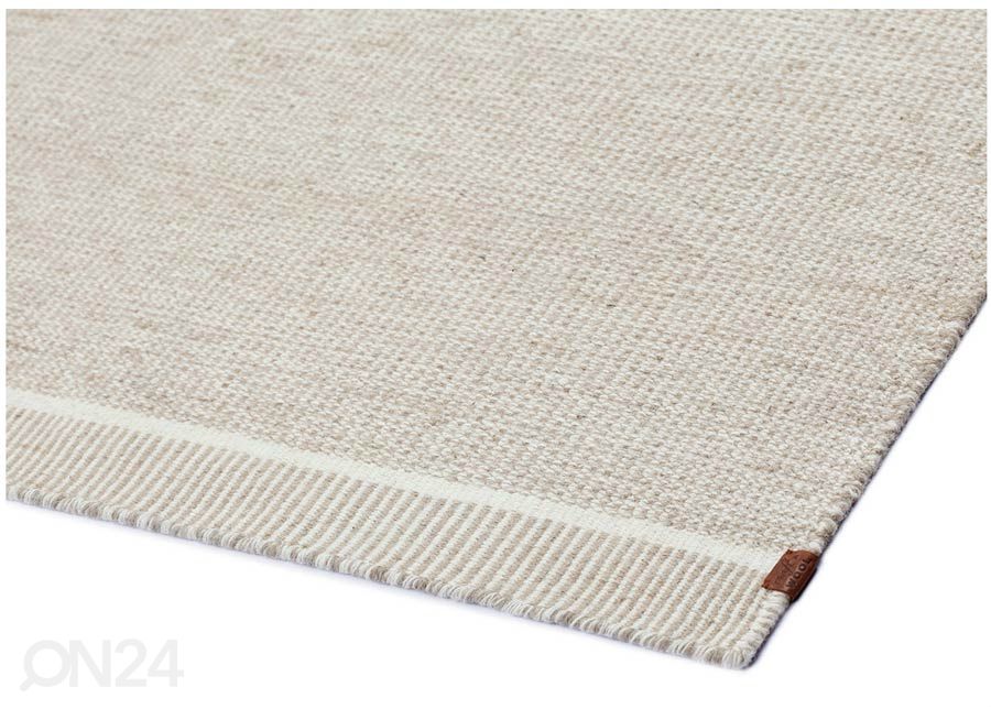 Narma käsinkudottu villamatto Nummela linen 140x200 cm kuvasuurennos