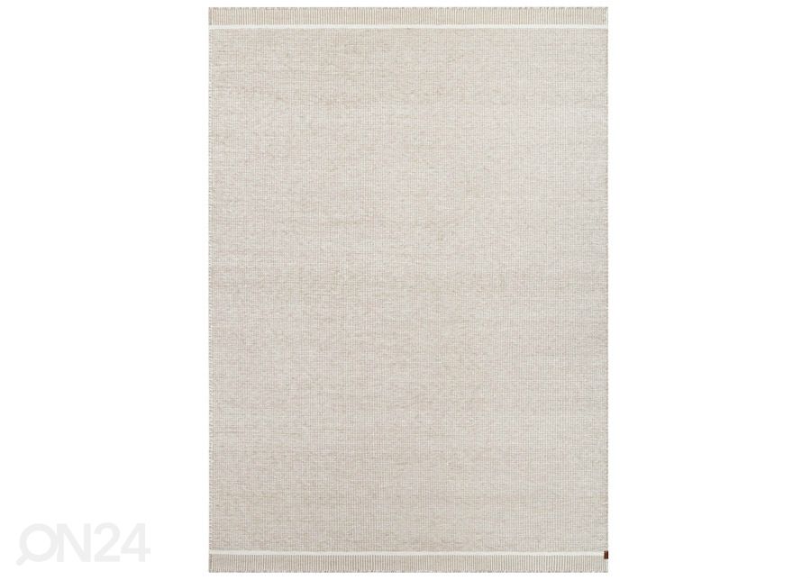 Narma käsinkudottu villamatto Nummela linen 140x200 cm kuvasuurennos