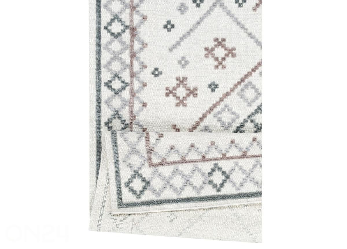 Narma käsinkudottu villamatto Palanga grey-beige 160x230 cm kuvasuurennos