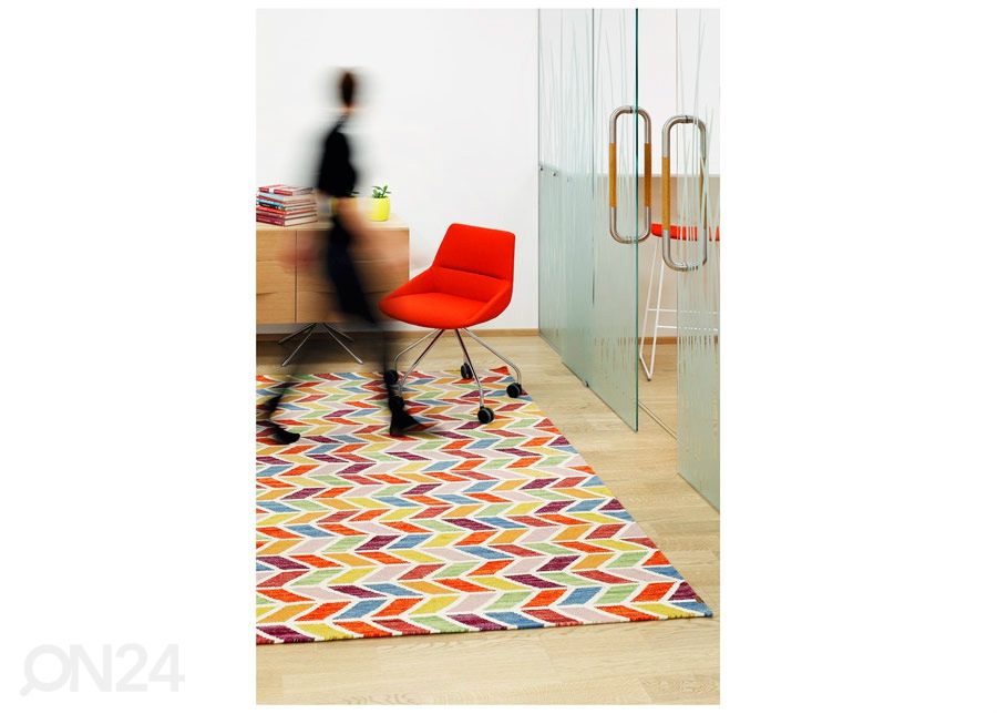 Narma käsinkudottu villamatto Talsi multi 160x230 cm kuvasuurennos