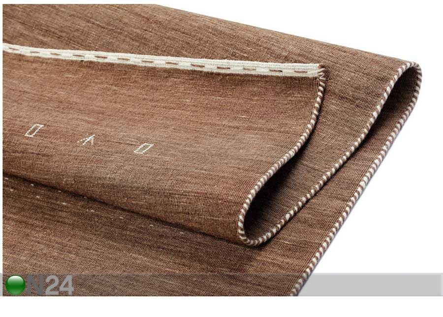 Narma käsinkudottu villamatto Tornio brown 160x230 cm kuvasuurennos