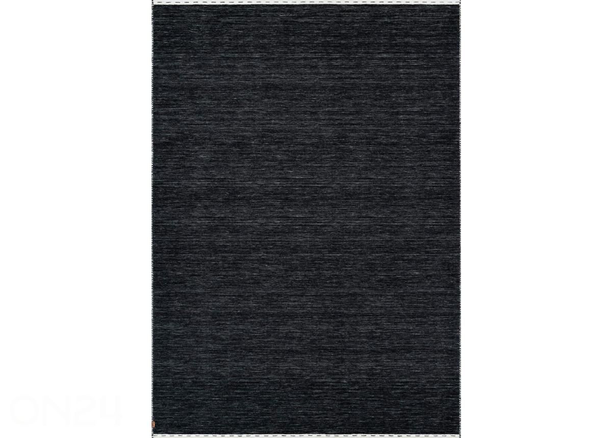Narma käsinkudottu villamatto Tornio charcoal 140x200 cm kuvasuurennos