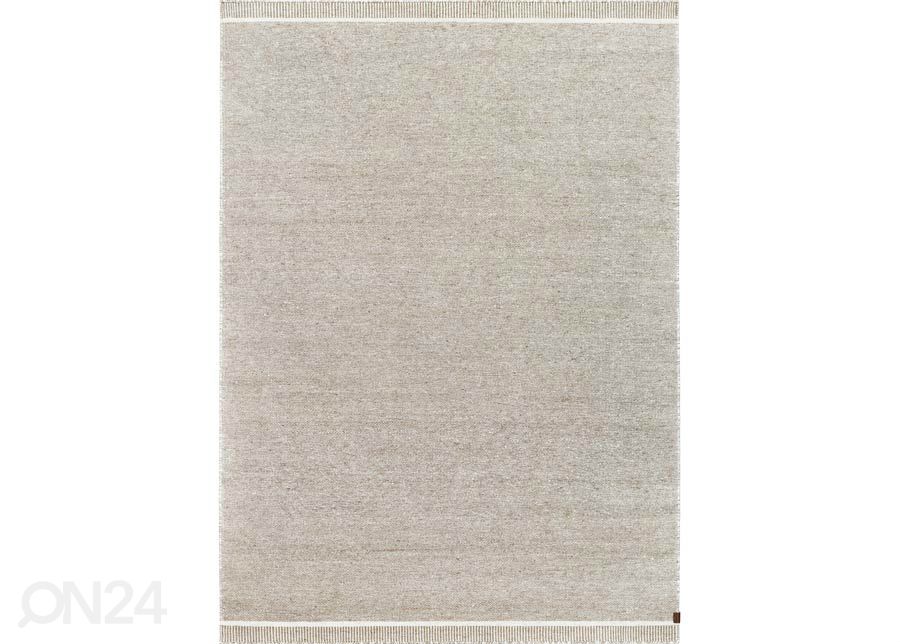 Narma käsinkudottu villamatto TURNA linen 140x200 cm kuvasuurennos