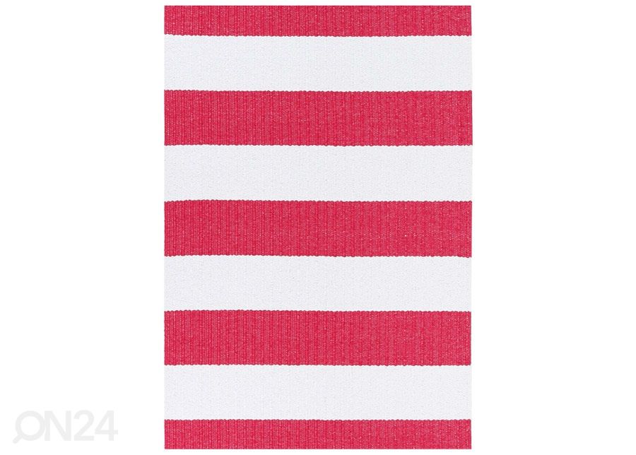 Narma muovimatto Birkas carmine-white 70x250 cm kuvasuurennos