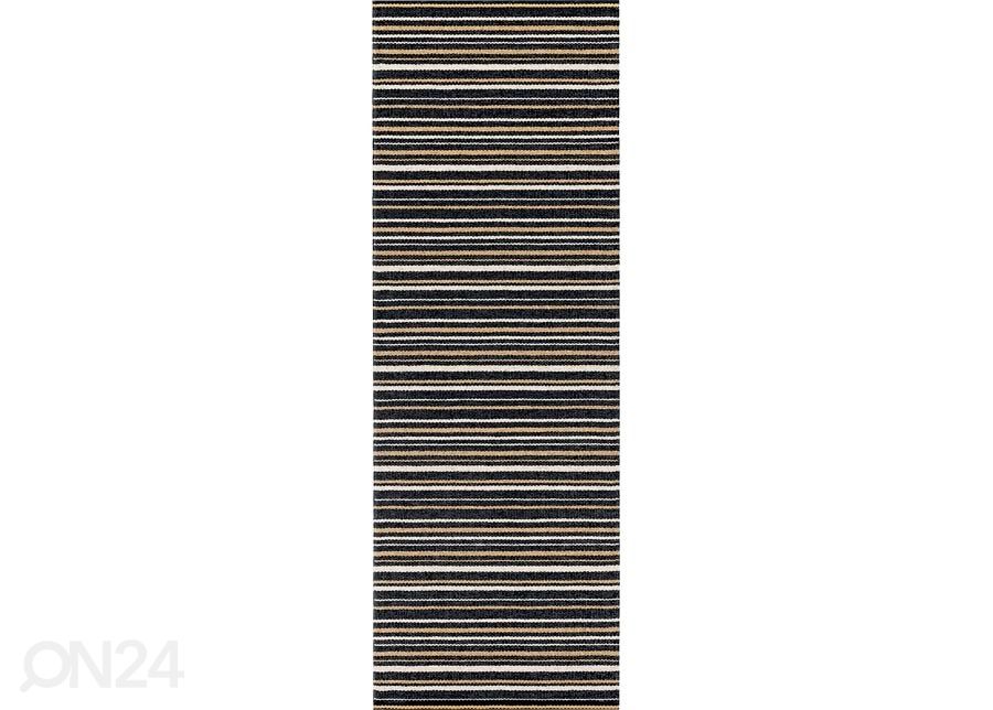 Narma muovimatto Hullo black-beige 70x300 cm kuvasuurennos