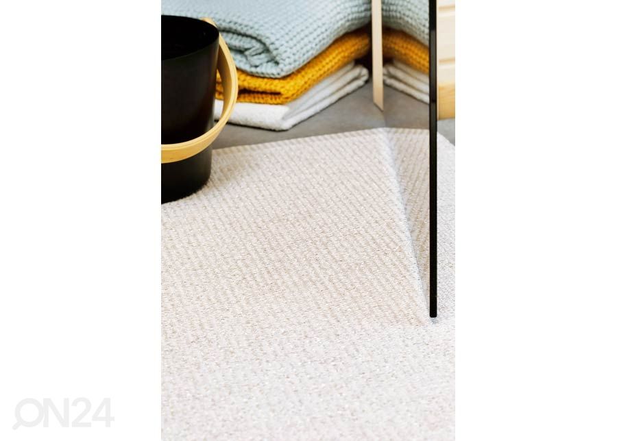 Narma muovimatto Neve ivory metallic 70x200 cm kuvasuurennos