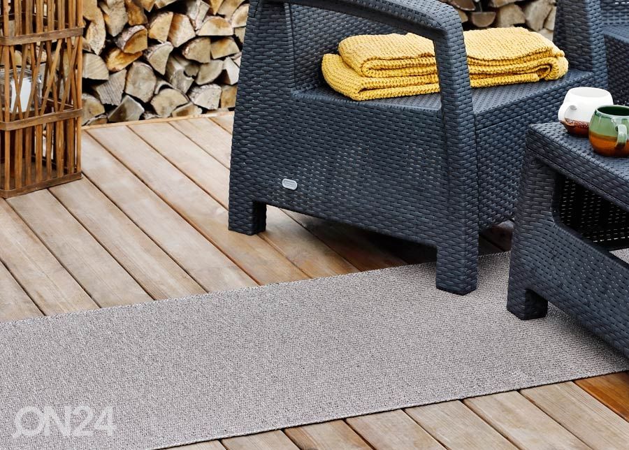 Narma muovimatto Neve linen metallic 70x150 cm kuvasuurennos