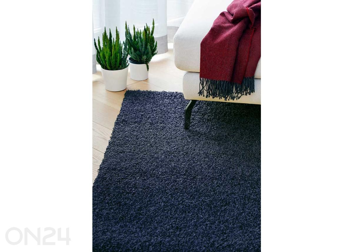 Narma pitkäkarvainen matto Spice™ navy pyöreä 133 cm kuvasuurennos