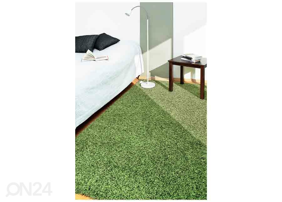 Narma pitkäkarvainen matto Spice™ vihreä 67x133 cm kuvasuurennos