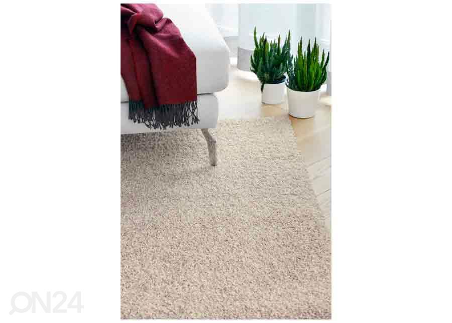 Narma pitkänukkainen matto Spice™ beige 80x160 cm kuvasuurennos