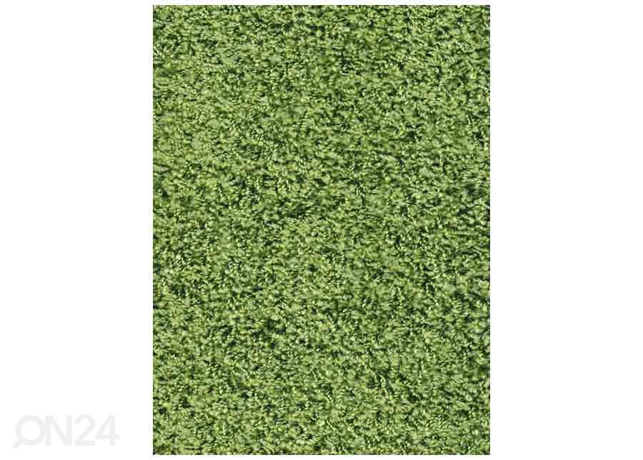 Narma pitkänukkainen matto Spice™ vihreä pyöreä Ø 133 cm kuvasuurennos