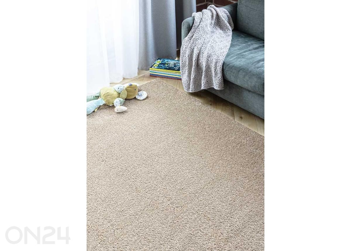 Narma röyhelöinen tuftattu matto Sweet™ kermanvärinen 67x133 cm kuvasuurennos