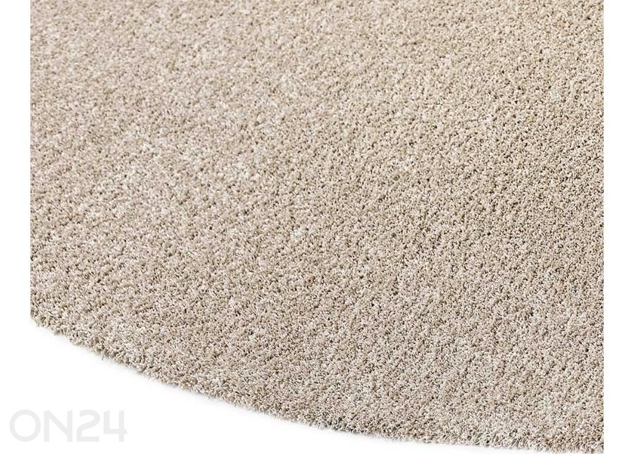 Narma röyhelöinen tuftattu matto Sweet™ kermanvärinen pyöreä Ø 200 cm kuvasuurennos