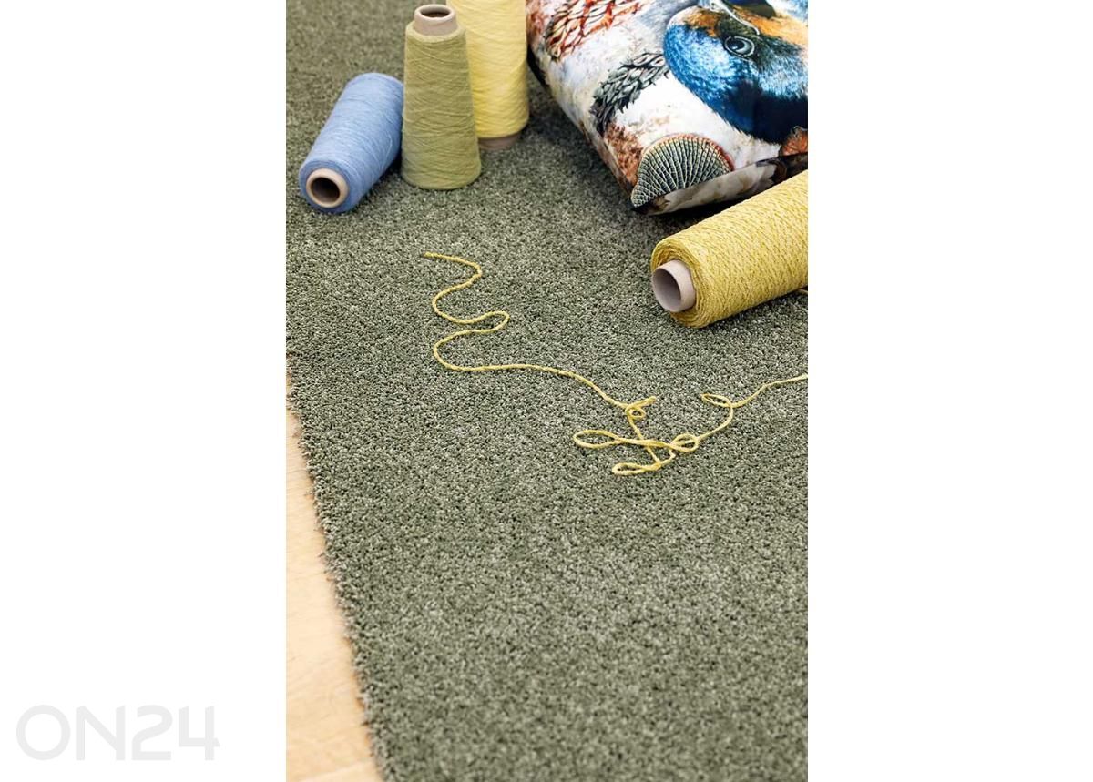 Narma röyhelöinen tuftattu matto Sweet™ vihreä 67x133 cm kuvasuurennos