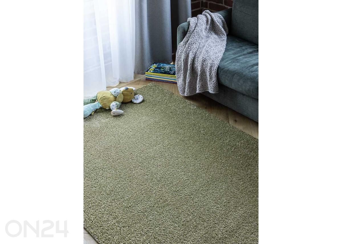 Narma röyhelöinen tuftattu matto Sweet™ vihreä 67x133 cm kuvasuurennos