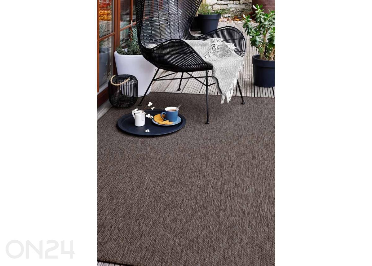Narma sidosmatto Vagabond™ brown pyöreä Ø 160 cm kuvasuurennos