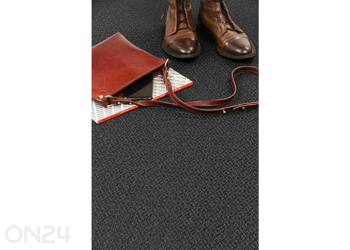 Narma sileäkudosmatto Bello™ black 160x240 cm kuvasuurennos