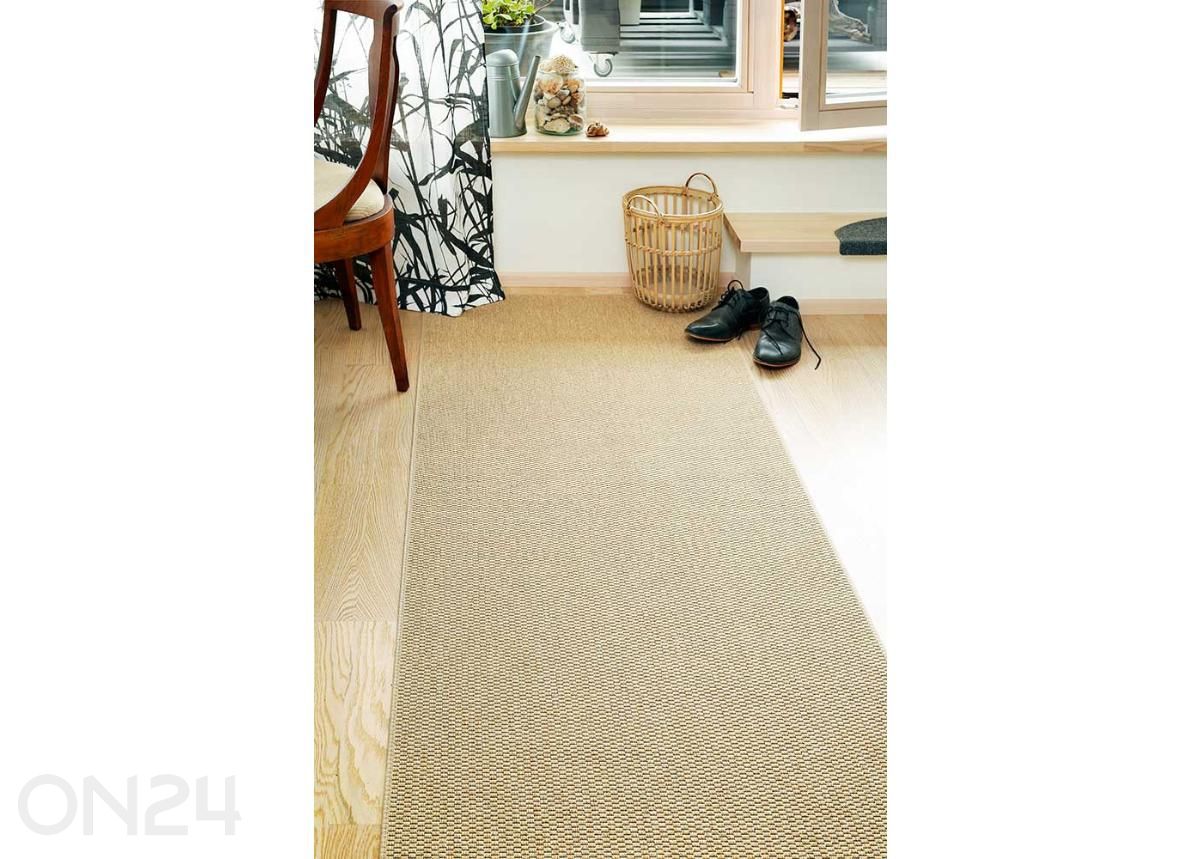 Narma sileäkudosmatto Bono™ beige, pyöreä Ø 160 cm kuvasuurennos