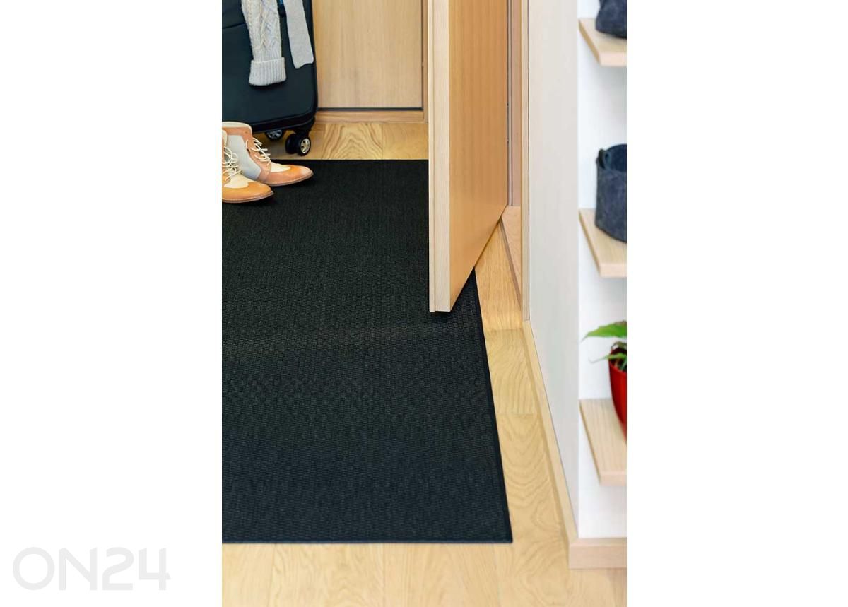 Narma sileäkudosmatto Bono™ black pyöreä Ø 160 cm kuvasuurennos