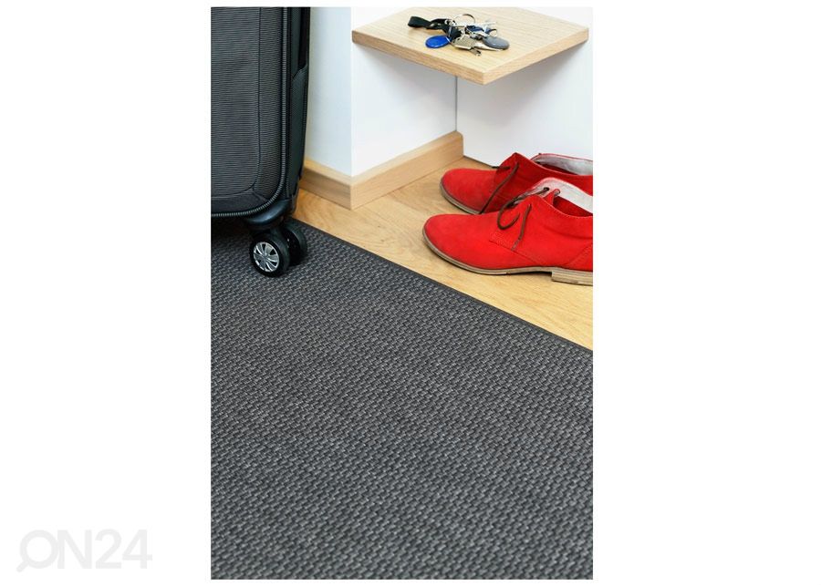 Narma sileäkudosmatto Bono™ carbon 80x300 cm kuvasuurennos