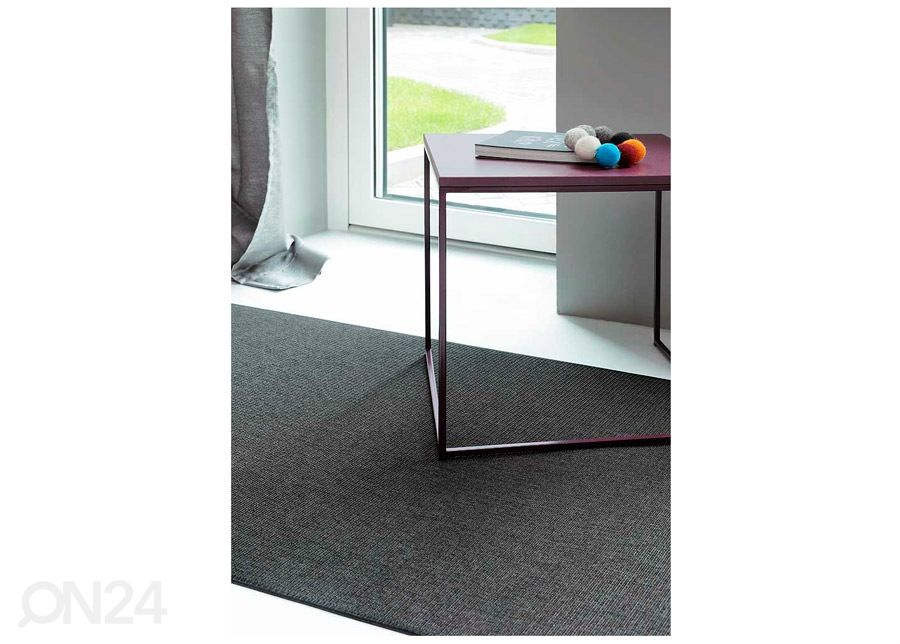 Narma sileäkudosmatto Credo™ black 160x240 cm kuvasuurennos