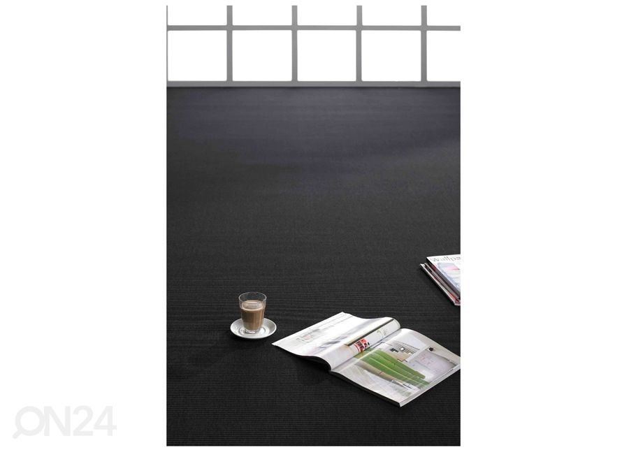 Narma sileäkudosmatto Credo™ black 160x240 cm kuvasuurennos