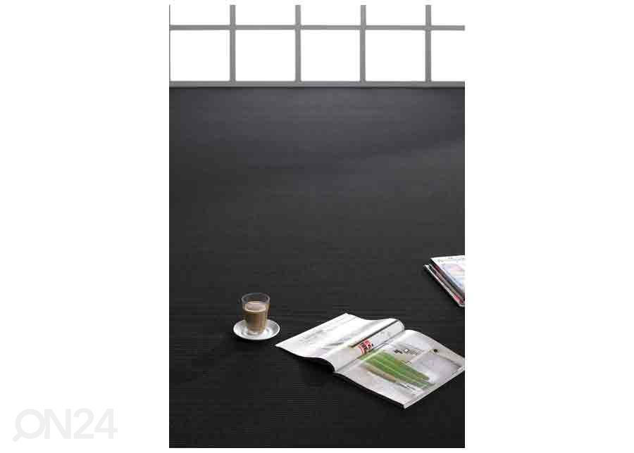 Narma sileäkudosmatto Credo™ black pyöreä Ø 160 cm kuvasuurennos