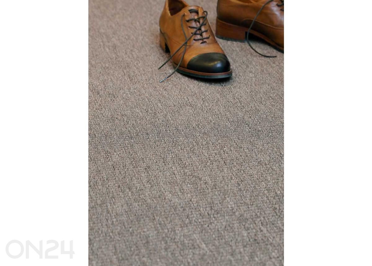 Narma sileäkudosmatto Credo™ brown pyöreä Ø 160 cm kuvasuurennos