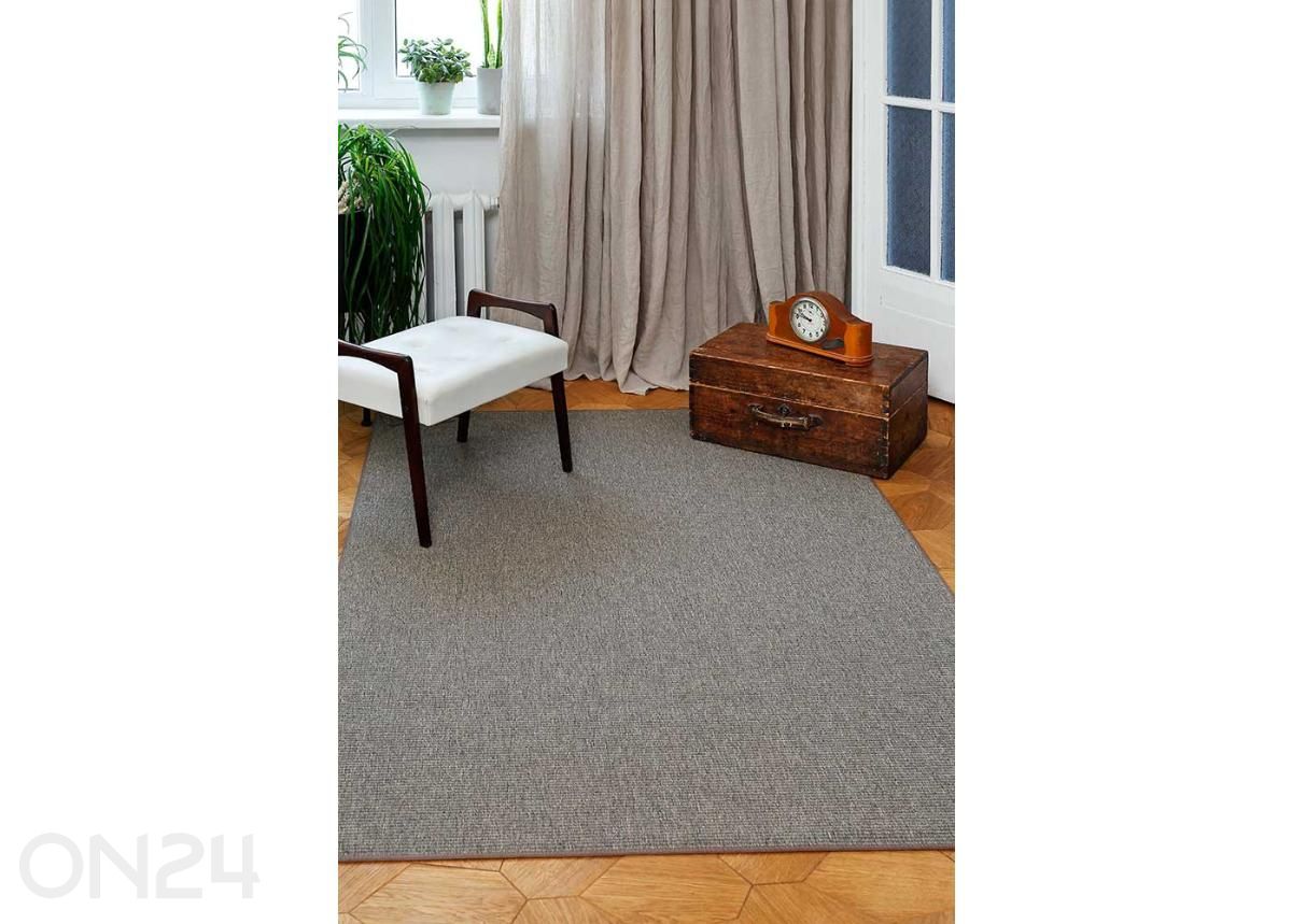 Narma sileäkudosmatto Credo™ brown pyöreä Ø 160 cm kuvasuurennos