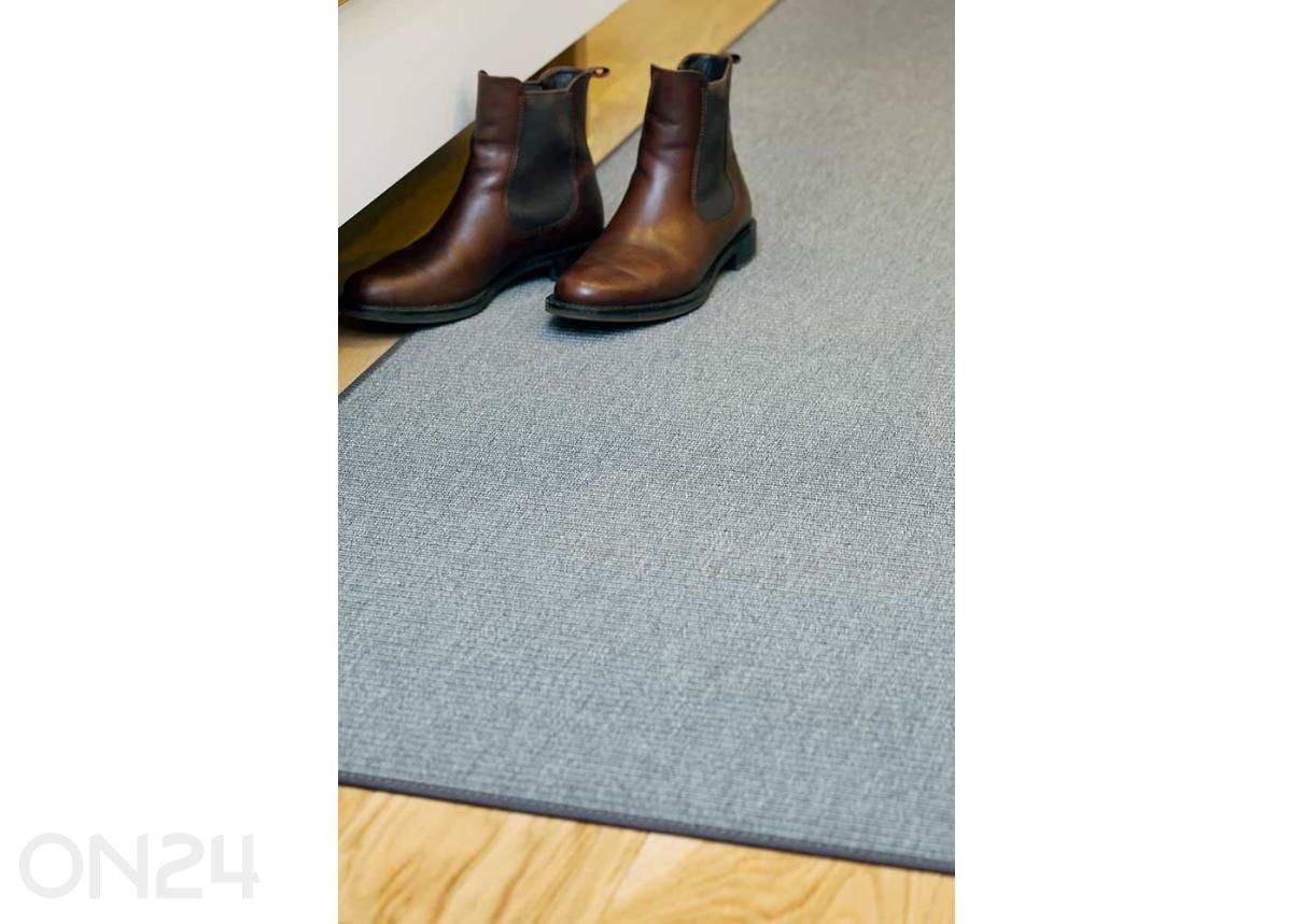 Narma sileäkudosmatto Credo™ grey pyöreä Ø 160 cm kuvasuurennos