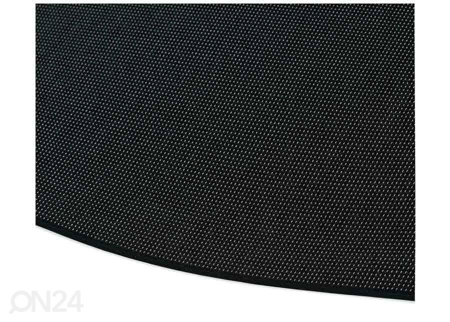 Narma sileäkudosmatto Limo™ black pyöreä Ø 160 cm kuvasuurennos