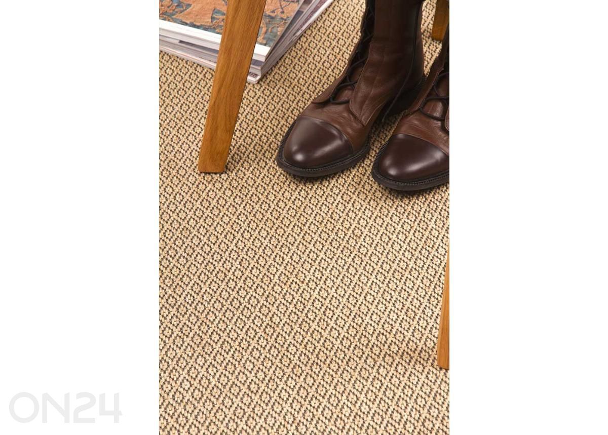Narma sileäpintainen matto Bello™ beige pyöreä Ø 160 cm kuvasuurennos